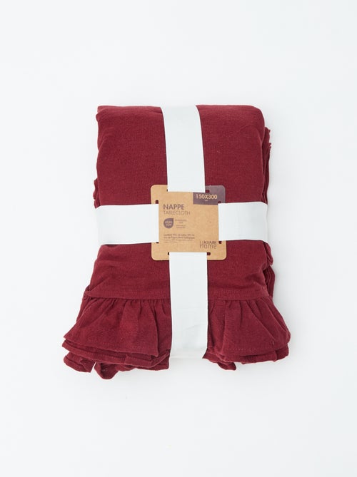 Toalha de mesa com franjas (150x300 cm) - Kiabi Home - Kiabi Toalha de mesa com franjas (150x300 cm) - Kiabi Home - Kiabi