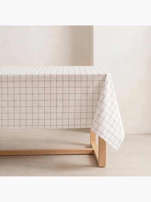 Toalha de mesa de algodão xadrez, fio tingido em relevo - Gamusi. - Kiabi Toalha de mesa de algodão xadrez, fio tingido em relevo - Gamusi. - Kiabi