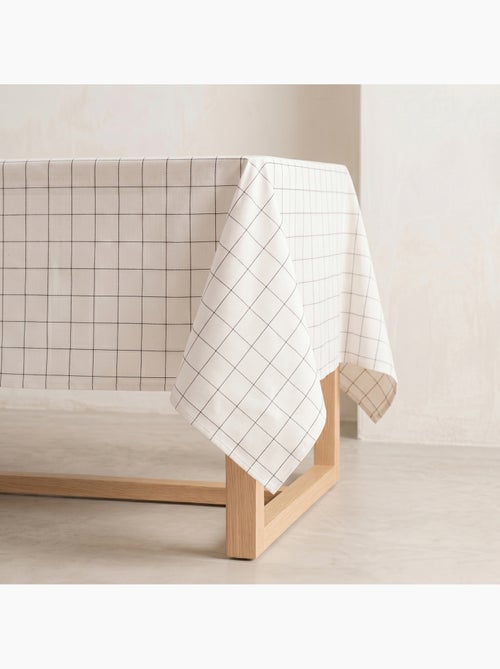 Toalha de mesa de algodão xadrez, fio tingido em relevo - Gamusi. - Kiabi Toalha de mesa de algodão xadrez, fio tingido em relevo - Gamusi. - Kiabi