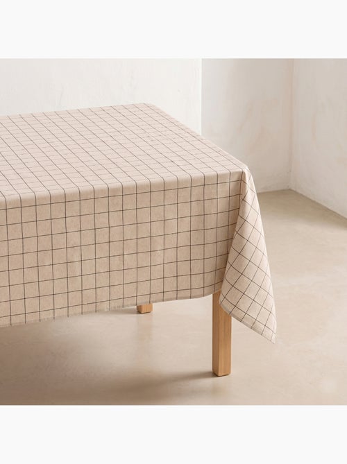 Toalha de mesa de algodão xadrez, fio tingido em relevo - Gamusi. - Kiabi