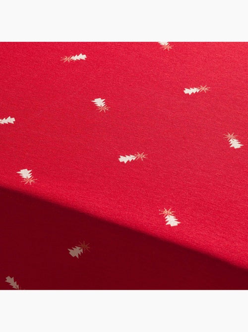 Toalha de mesa de natal com fio lurex e abetos bordados em relevo - gamusi. - Kiabi Toalha de mesa de natal com fio lurex e abetos bordados em relevo - gamusi. - Kiabi