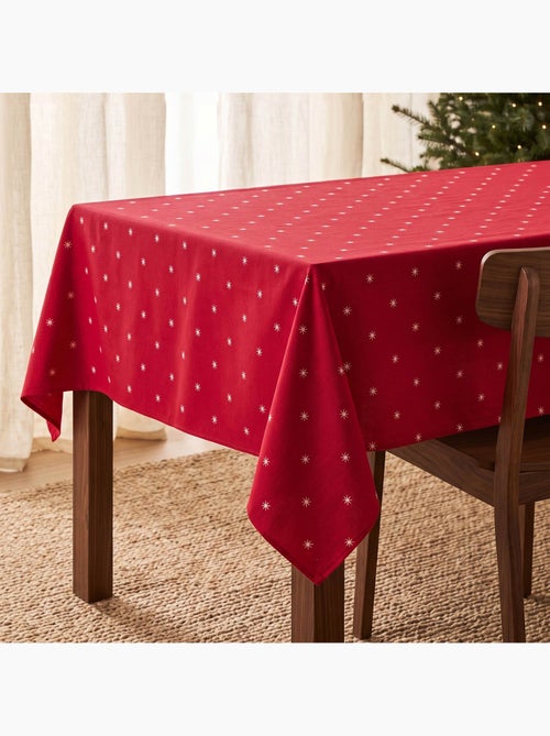 Toalha de mesa de natal com fio lurex e estrelas bordadas em relevo - gamusi. - Kiabi Toalha de mesa de natal com fio lurex e estrelas bordadas em relevo - gamusi. - Kiabi