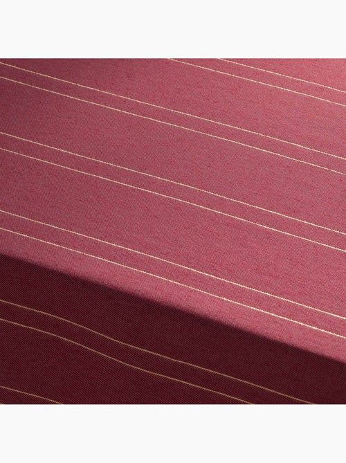 Toalha de mesa de natal com riscas de fio lurex em relevo - gamusi. - Kiabi Toalha de mesa de natal com riscas de fio lurex em relevo - gamusi. - Kiabi