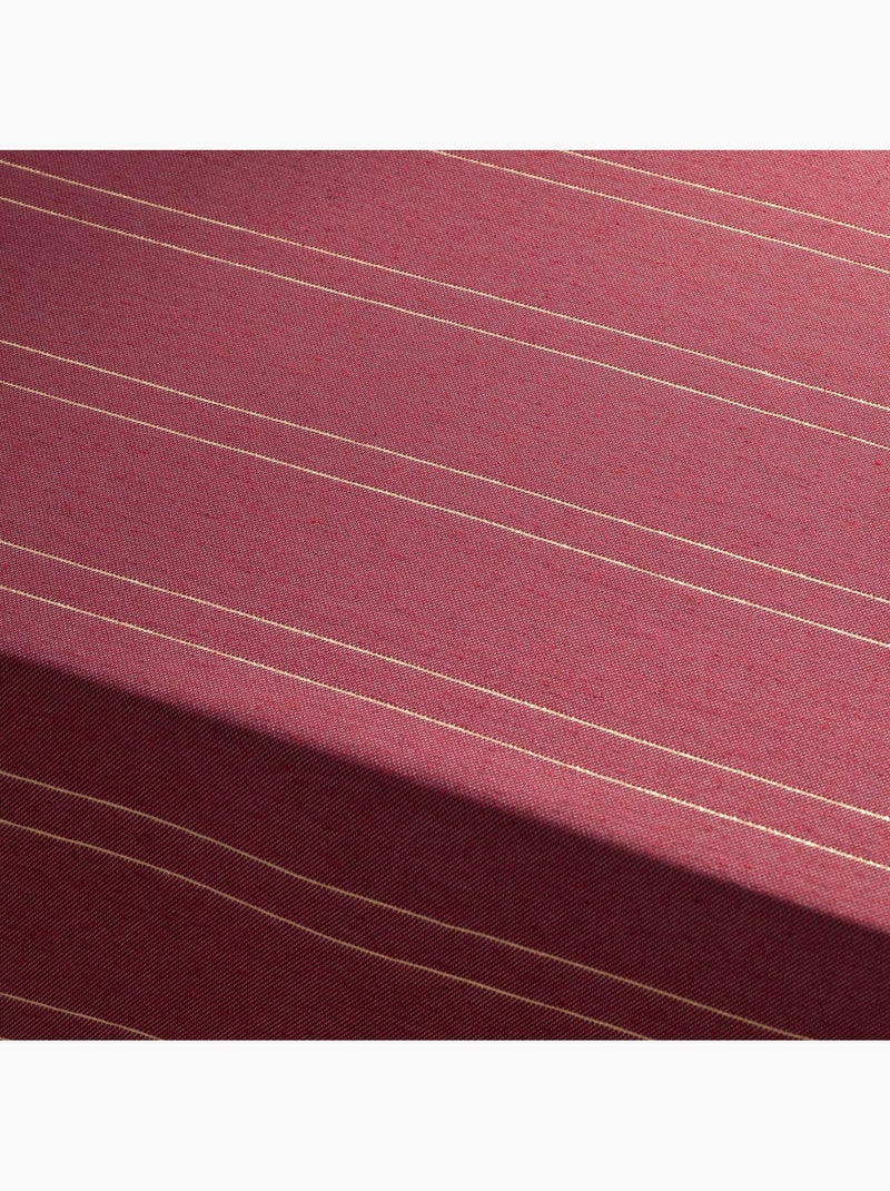 Toalha de mesa de natal com riscas de fio lurex em relevo - gamusi. Romã - Kiabi
