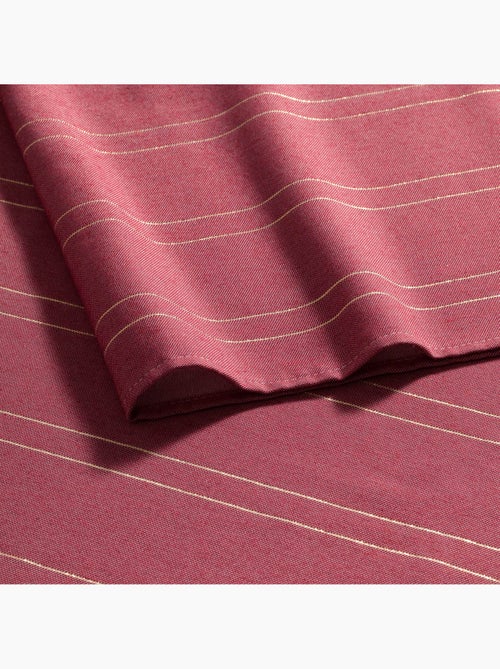 Toalha de mesa de natal com riscas de fio lurex em relevo - gamusi. - Kiabi Toalha de mesa de natal com riscas de fio lurex em relevo - gamusi. - Kiabi