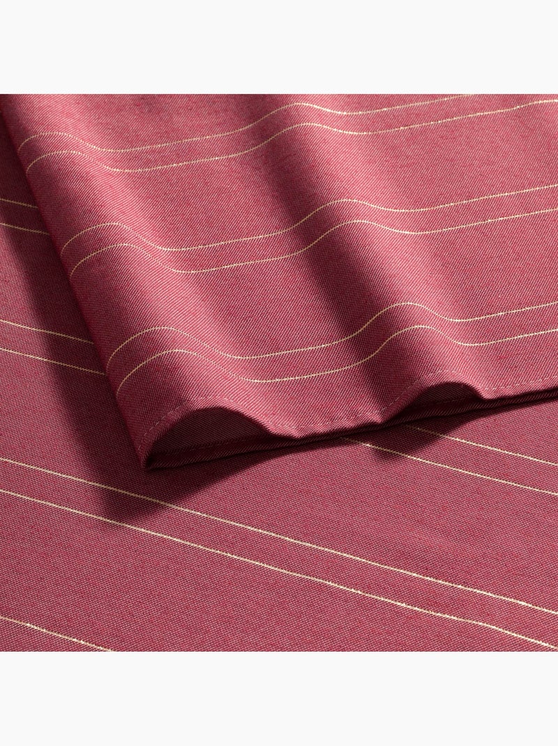 Toalha de mesa de natal com riscas de fio lurex em relevo - gamusi. Romã - Kiabi