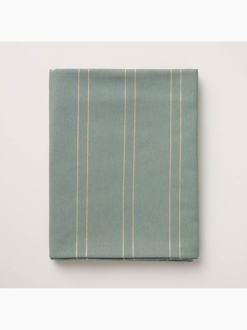 Toalha de mesa de natal com riscas de fio lurex em relevo - gamusi. Verde - Kiabi