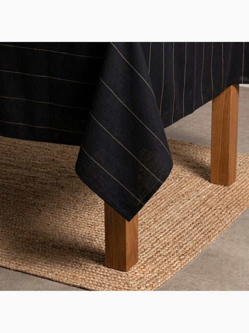 Toalha de mesa de natal em algodão às riscas com fio lurex em relevo - gamusi. - Kiabi Toalha de mesa de natal em algodão às riscas com fio lurex em relevo - gamusi. - Kiabi