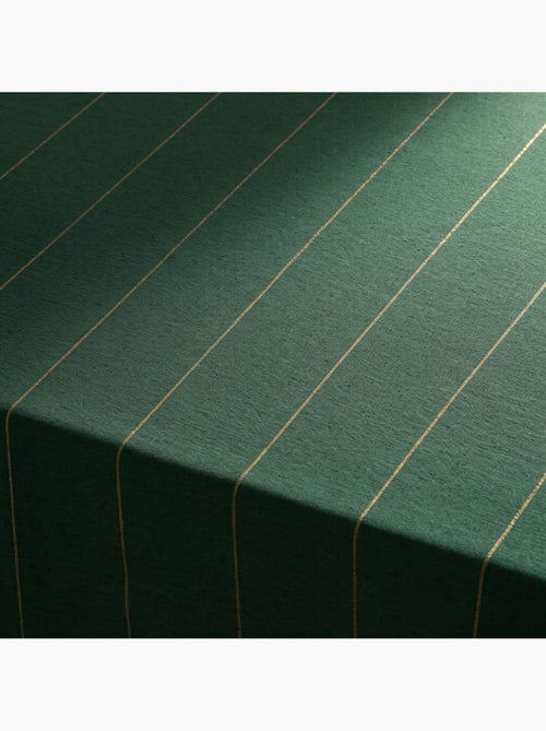 Toalha de mesa de natal em algodão às riscas com fio lurex em relevo - gamusi. - Kiabi Toalha de mesa de natal em algodão às riscas com fio lurex em relevo - gamusi. - Kiabi