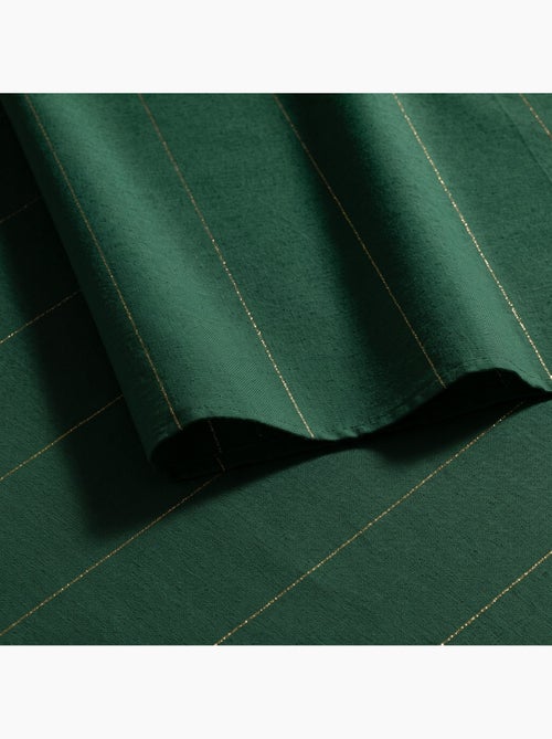 Toalha de mesa de natal em algodão às riscas com fio lurex em relevo - gamusi. - Kiabi Toalha de mesa de natal em algodão às riscas com fio lurex em relevo - gamusi. - Kiabi