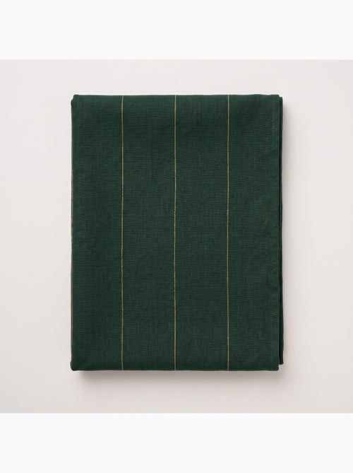 Toalha de mesa de natal em algodão às riscas com fio lurex em relevo - gamusi. - Kiabi Toalha de mesa de natal em algodão às riscas com fio lurex em relevo - gamusi. - Kiabi