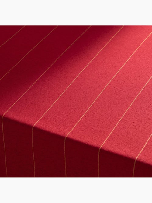 Toalha de mesa de natal em algodão às riscas com fio lurex em relevo - gamusi. - Kiabi Toalha de mesa de natal em algodão às riscas com fio lurex em relevo - gamusi. - Kiabi