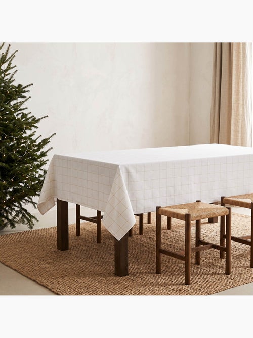 Toalha de mesa de natal em algodão xadrez com fio lurex em relevo - gamusi. - Kiabi Toalha de mesa de natal em algodão xadrez com fio lurex em relevo - gamusi. - Kiabi