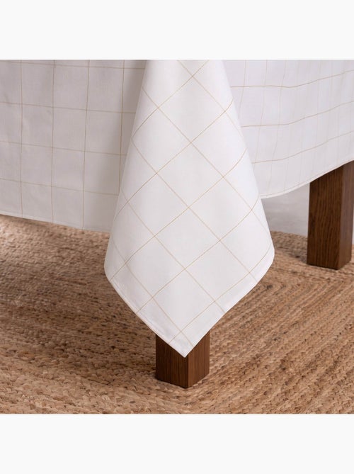 Toalha de mesa de natal em algodão xadrez com fio lurex em relevo - gamusi. - Kiabi Toalha de mesa de natal em algodão xadrez com fio lurex em relevo - gamusi. - Kiabi