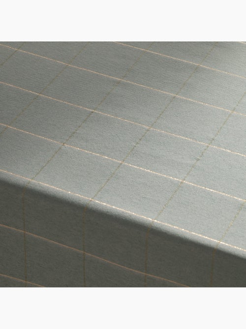 Toalha de mesa de natal em algodão xadrez com fio lurex em relevo - gamusi. - Kiabi
