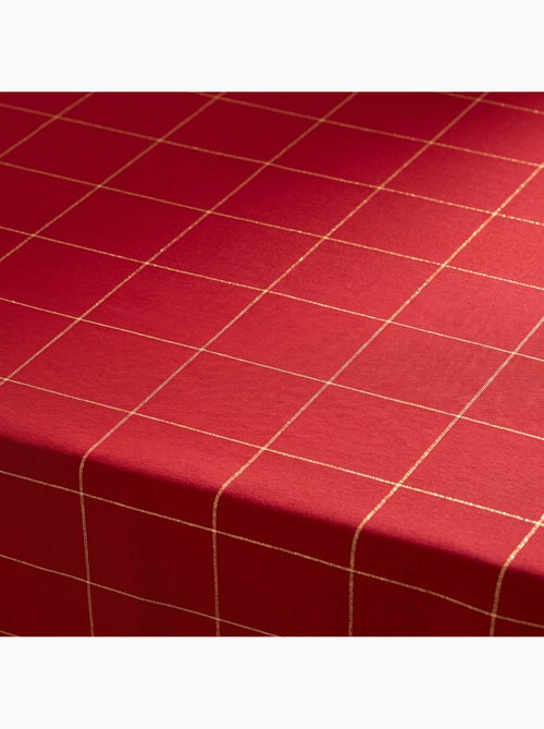 Toalha de mesa de natal em algodão xadrez com fio lurex em relevo - gamusi. - Kiabi Toalha de mesa de natal em algodão xadrez com fio lurex em relevo - gamusi. - Kiabi