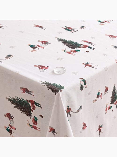 Toalha de mesa de natal impermeável com estampado de cenas de inverno - gamusi. - Kiabi Toalha de mesa de natal impermeável com estampado de cenas de inverno - gamusi. - Kiabi