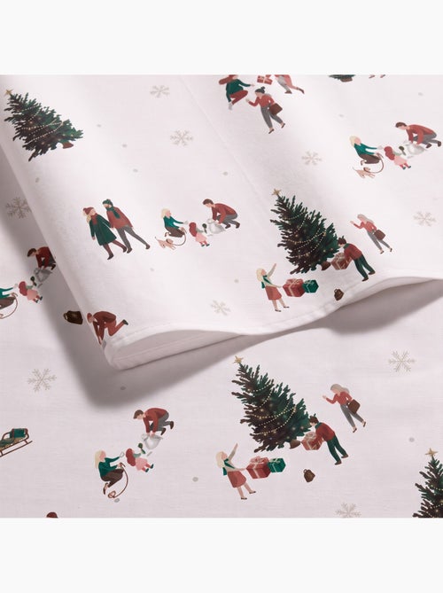 Toalha de mesa de natal impermeável com estampado de cenas de inverno - gamusi. - Kiabi Toalha de mesa de natal impermeável com estampado de cenas de inverno - gamusi. - Kiabi