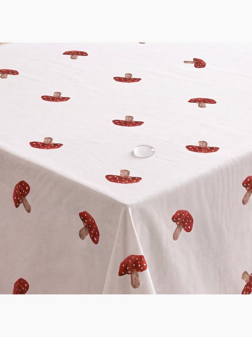 Toalha de mesa de natal impermeável com estampado de cogumelos - gamusi. - Kiabi Toalha de mesa de natal impermeável com estampado de cogumelos - gamusi. - Kiabi