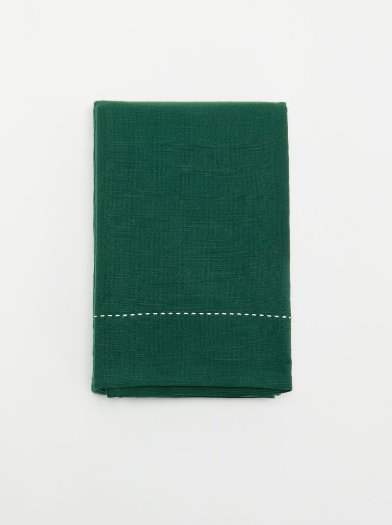 Toalha de mesa de Natal lisa - KIABI Home Verde - Kiabi