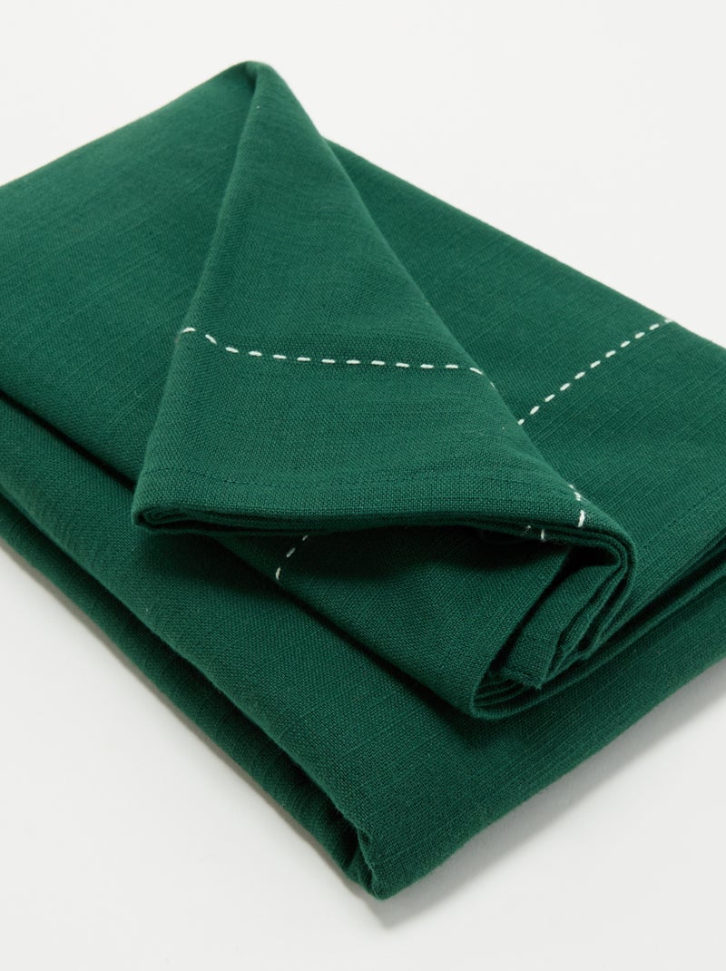 Toalha de mesa de Natal lisa - KIABI Home Verde - Kiabi