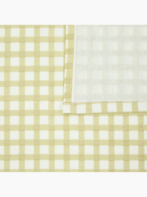Toalha de mesa em algodão com padrão vichy para mesa retangular - Kiabi