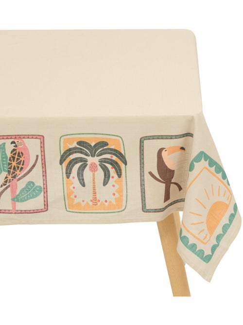 Toalha de mesa em algodão tropical repelente de água - Kiabi