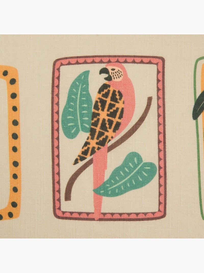 Toalha de mesa em algodão tropical repelente de água Verde-acinzentado - Kiabi