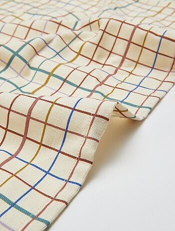 Toalha de mesa estampada aos quadrados - 150 x 250 cm - Kiabi Home