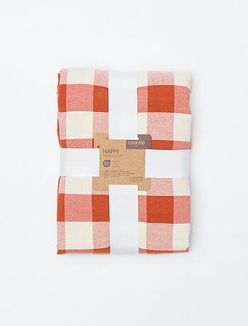 Toalha de mesa estampada aos quadrados 150 x 200 cm - Kiabi Home