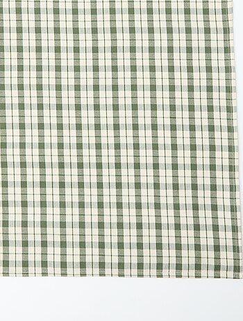 Toalha de mesa estampada aos quadrados 150 x 300 cm - Kiabi Home