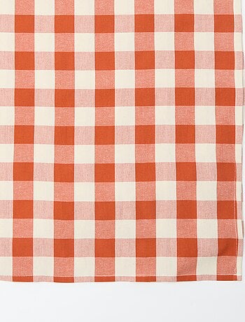 Toalha de mesa estampada aos quadrados 150 x 300 cm - Kiabi Home