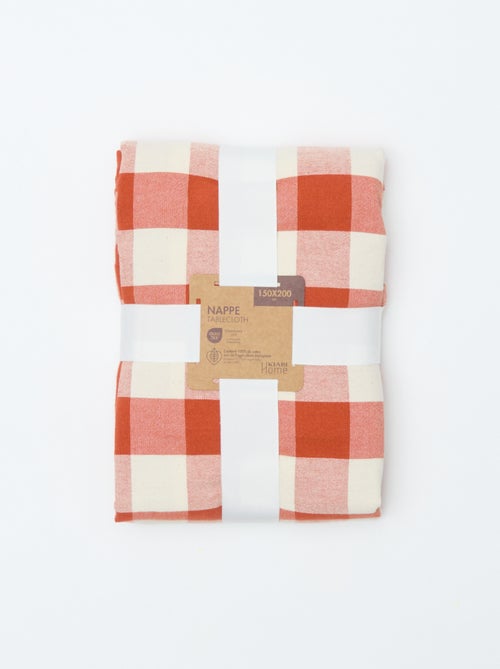 Toalha de mesa estampada aos quadrados (150x200 cm) - Kiabi Home - Kiabi