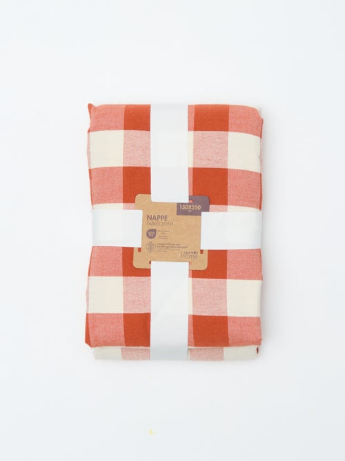 Toalha de mesa estampada aos quadrados (150x250 cm) - Kiabi Home - Kiabi