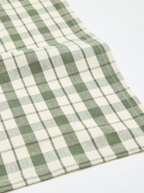 Toalha de mesa estampada aos quadrados (150x300 cm) - Kiabi Home - Kiabi