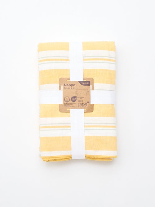 Toalha de mesa estampada aos quadrados - Kiabi