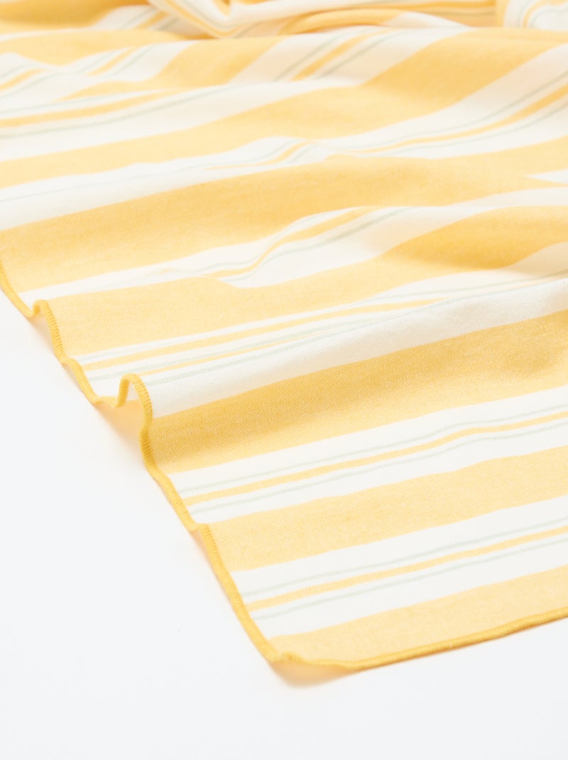 Toalha de mesa estampada aos quadrados Amarelo - Kiabi