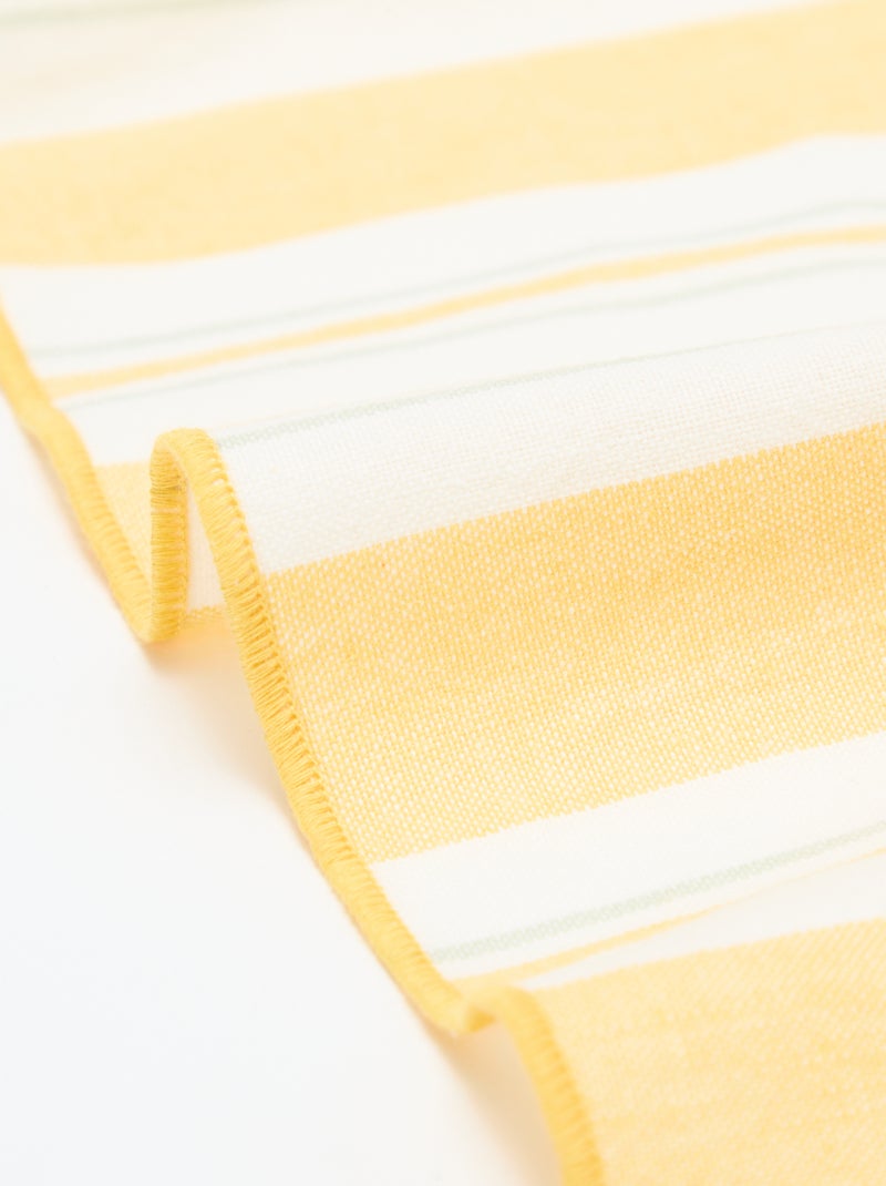 Toalha de mesa estampada aos quadrados Amarelo - Kiabi