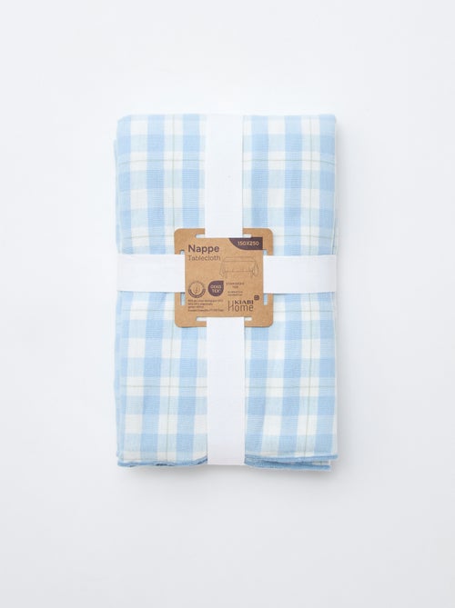 Toalha de mesa estampada aos quadrados - Kiabi Toalha de mesa estampada aos quadrados - Kiabi
