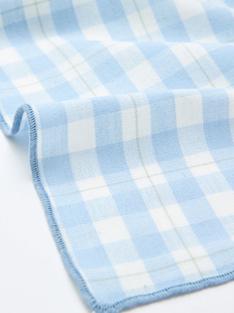 Toalha de mesa estampada aos quadrados Azul - Kiabi