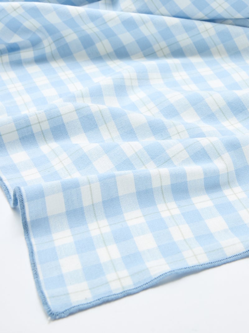 Toalha de mesa estampada aos quadrados Azul - Kiabi