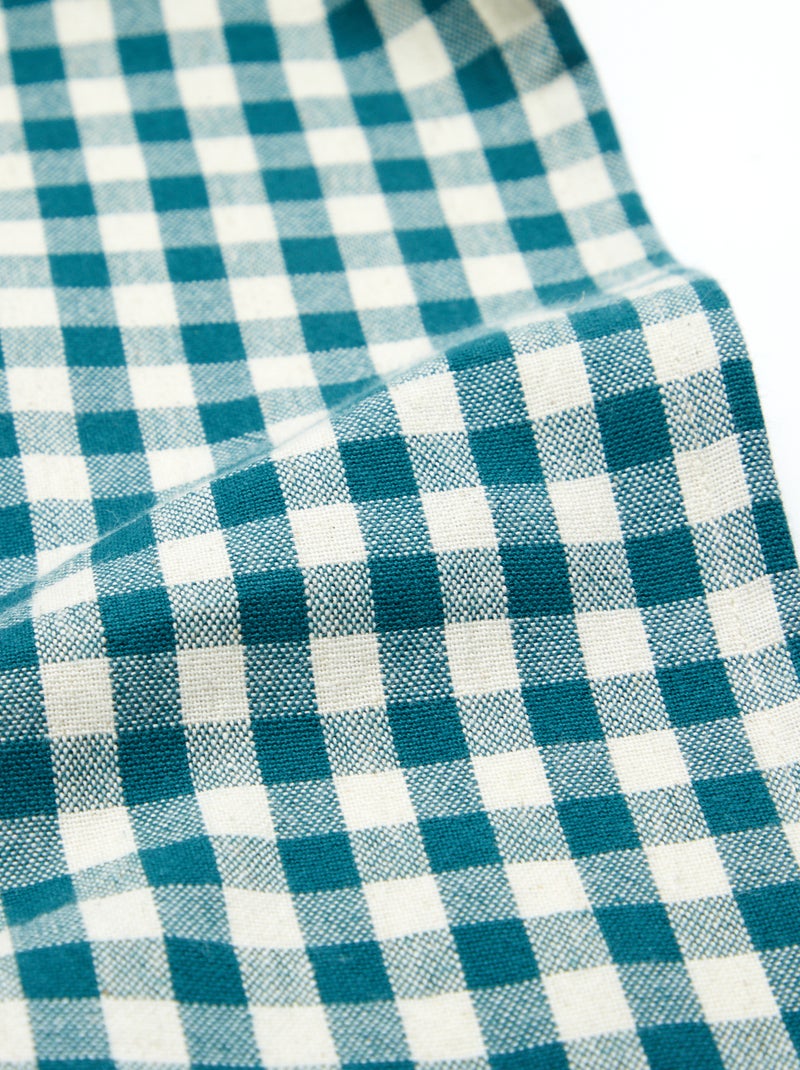 Toalha de mesa estampada aos quadrados Esmeralda - Kiabi