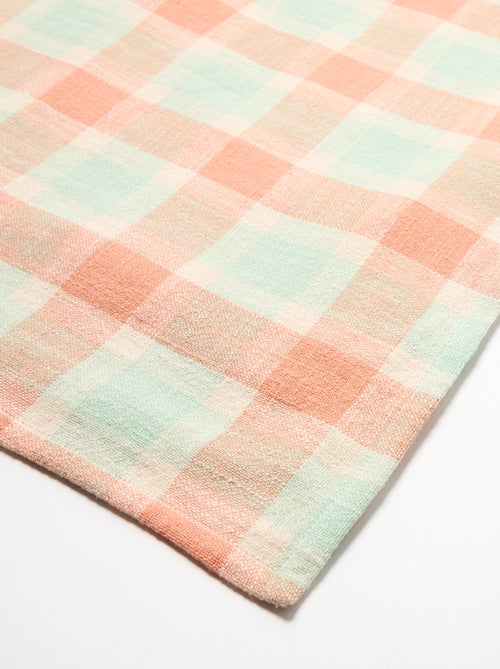 Toalha de mesa estampada aos quadrados - Kiabi