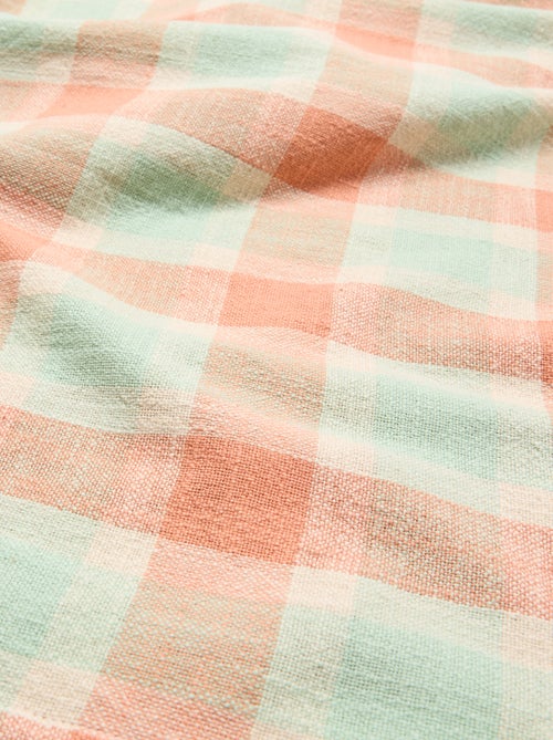 Toalha de mesa estampada aos quadrados - Kiabi