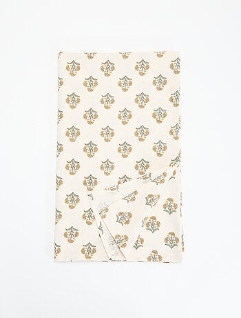 Toalha de mesa estampada com flores