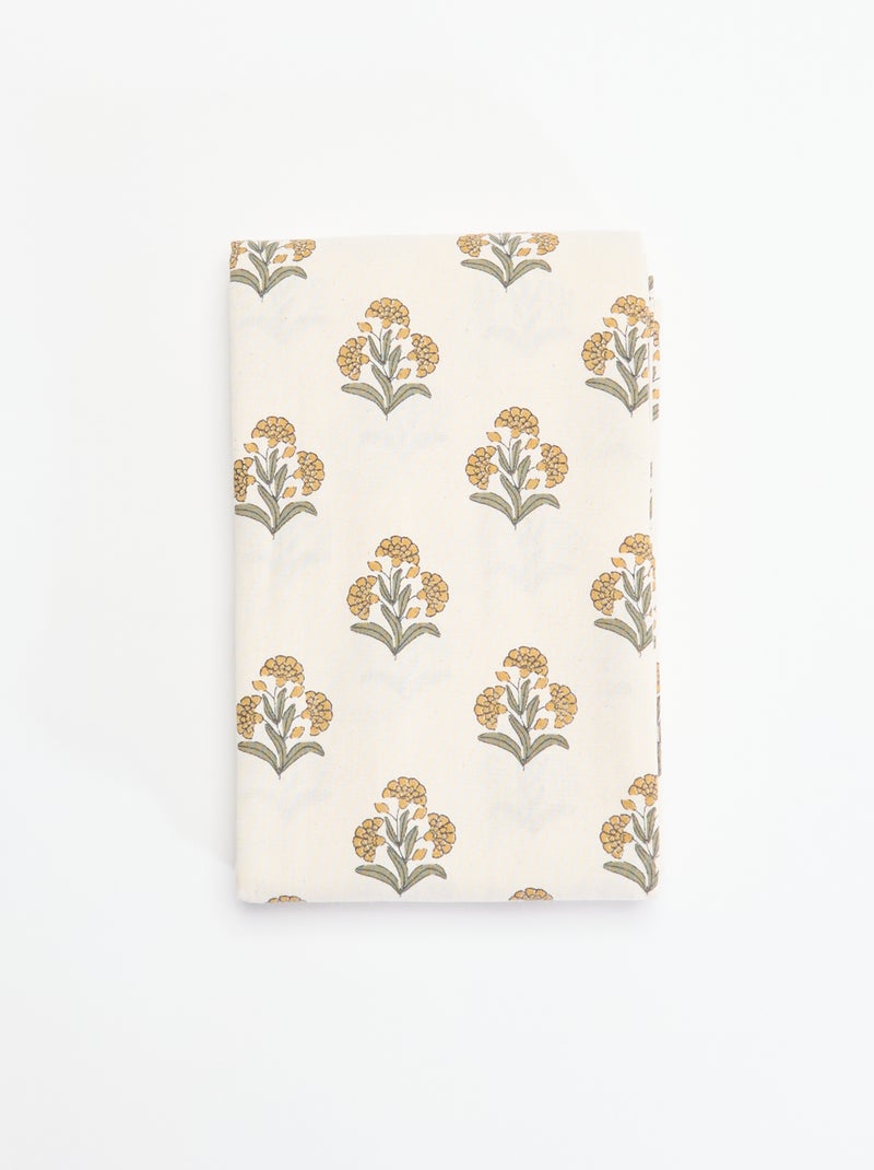 Toalha de mesa estampada com flores Verde - Kiabi
