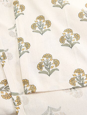 Toalha de mesa estampada com flores