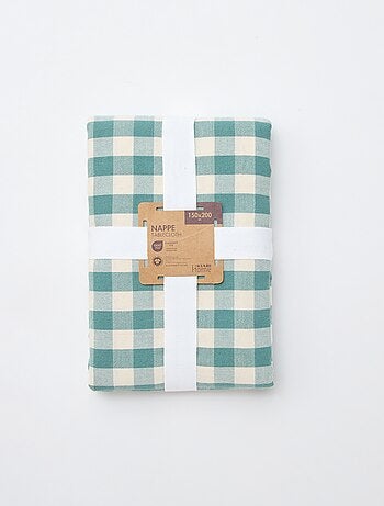 Toalha de mesa estampada com padrão de xadrez