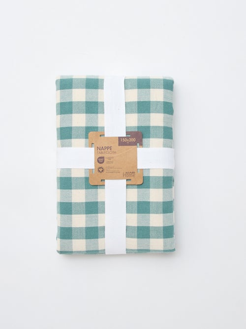 Toalha de mesa estampada com padrão de xadrez - Kiabi