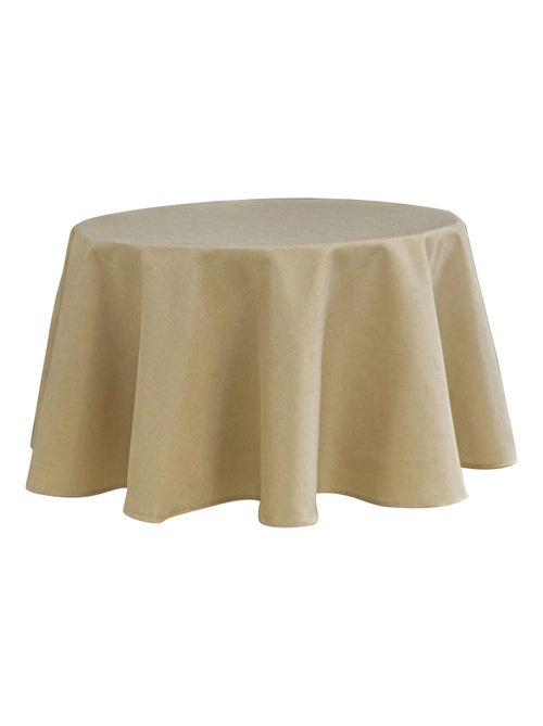 Toalha de mesa redonda resistente a vincos e a nódoas - Kiabi Toalha de mesa redonda resistente a vincos e a nódoas - Kiabi